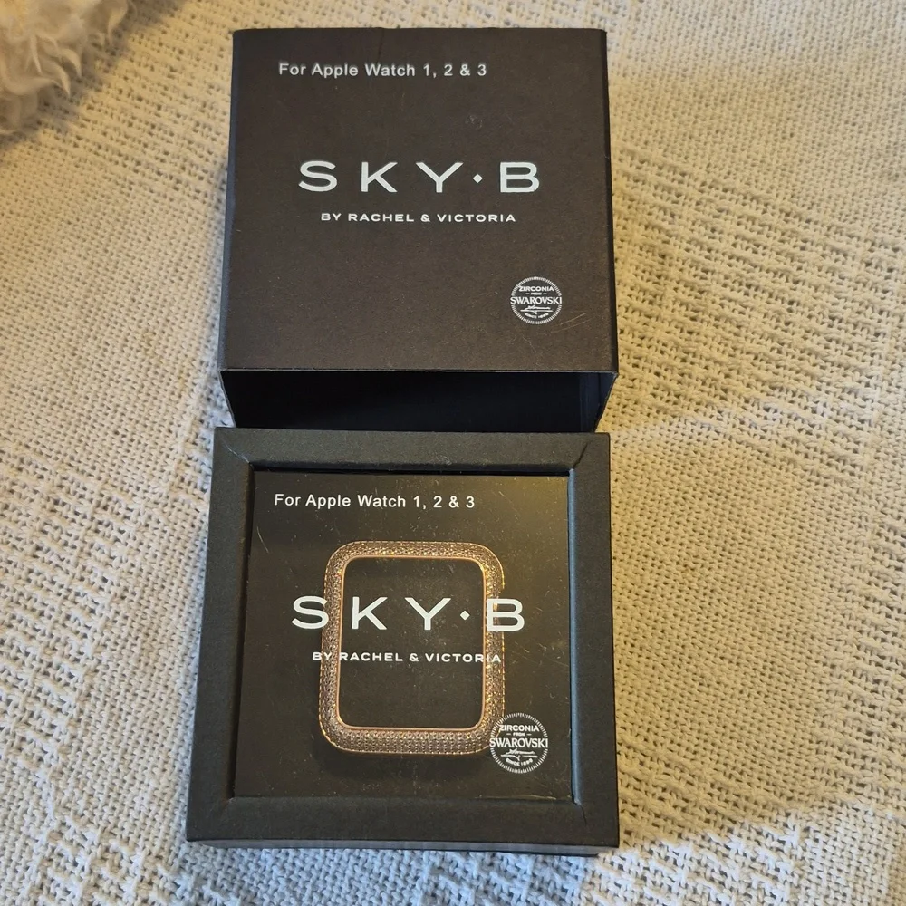 NIB SKY•B Apple Watch Triple Halo Protective Case For Series 1-3 Rose Gold 40mm